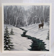 Deer in Snow